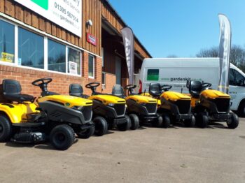 Stiga lawn tractors at Garden Kit Sales and Servicing are in full swing